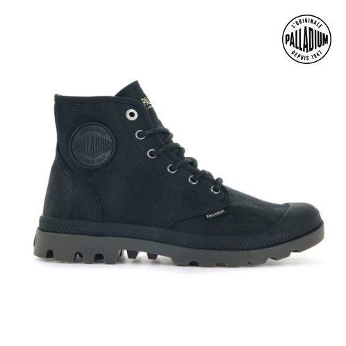 Bottes Palladium Pampa Hi WAX Homme Noir | FR YIA965Q